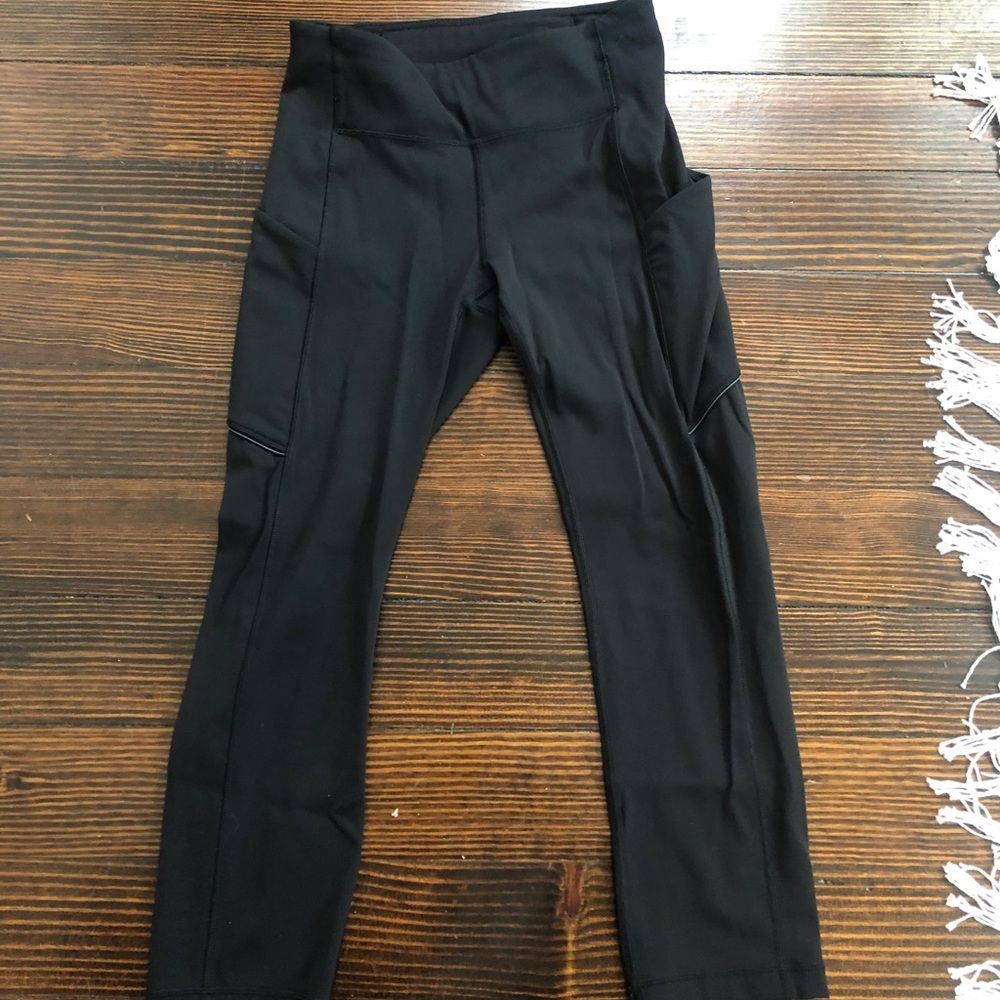 lululemon size 4 fast and free cropped legging